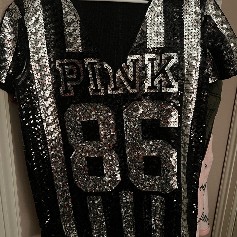 Sequin PINK 86 Black and Silver Jersey